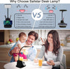 LumenCharge LED Desk Lamp — Wireless Charger, Black