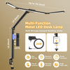 LumenClamp LED Desk Lamp — Clamp Mount, Stepless Dimming