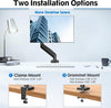 SoloArm Single Monitor Arm — Gas-Spring, Full Motion, VESA Mount