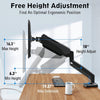 SoloArm Single Monitor Arm — Gas-Spring, Full Motion, VESA Mount