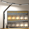 LumenClamp LED Desk Lamp — Clamp Mount, Stepless Dimming