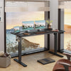 Electric Height Adjustable Standing Desk 55 X 24 Inches