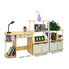 Home Office Laptop Computer Desk Table in Beech Ivory