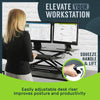 CompactRise Standing Desk Converter 32" – Black