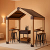Outdoor Grill Gazebo Featuring Hardtop 7.7x5.7 Feet