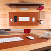 DeskShield Leather Desk Pad — Large Non-Slip Workspace Mat